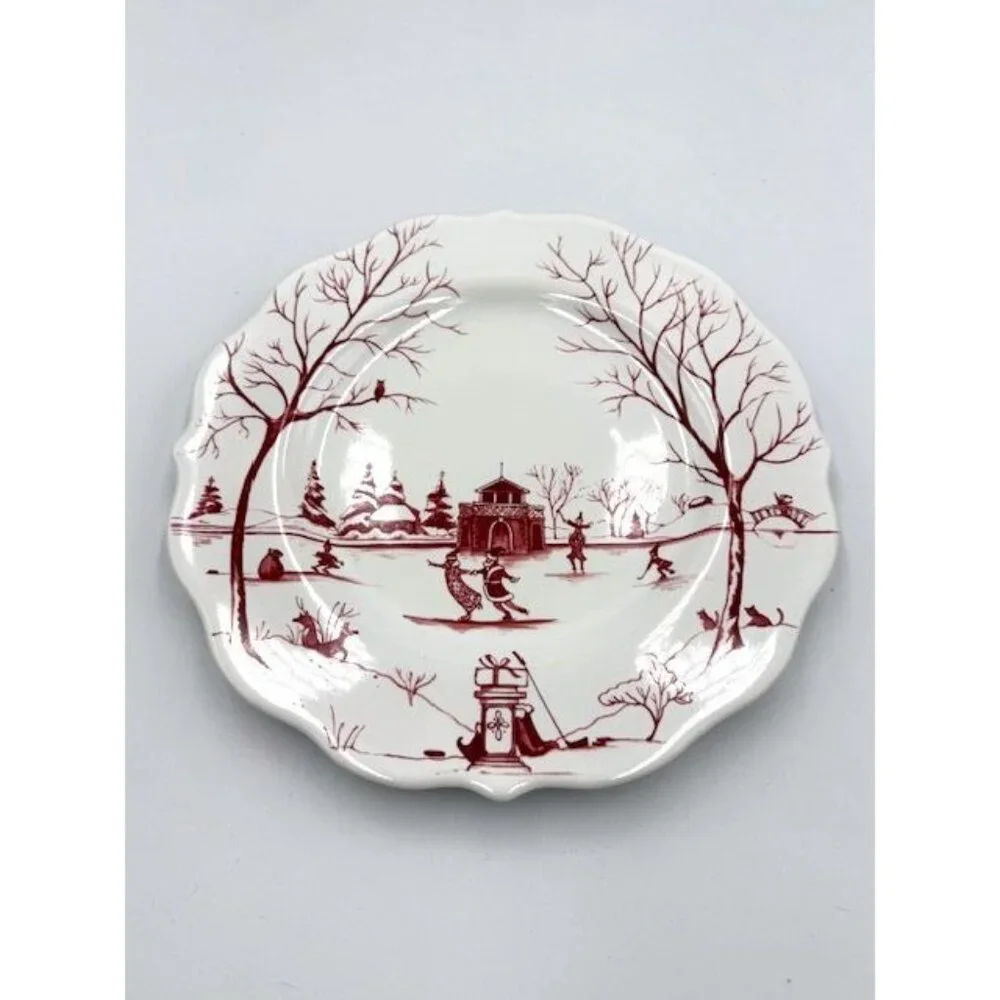 NWT Juliska Winter Frolic Dinnerware Set - Mug, Bowl, 2 Plates - Picture 12 of 15